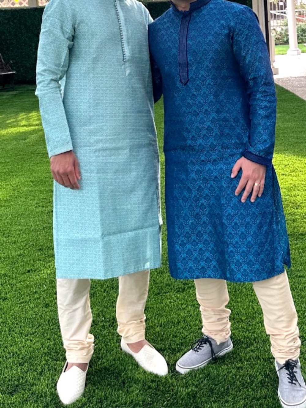Men's Teal Kurta Set - Traditional Indian Wear